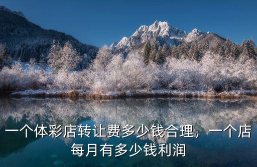 一個體彩店轉讓費多少錢合理，一個店每月有多少錢利潤