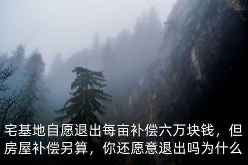 宅基地自愿退出每畝補(bǔ)償六萬(wàn)塊錢，但房屋補(bǔ)償另算，你還愿意退出嗎為什么