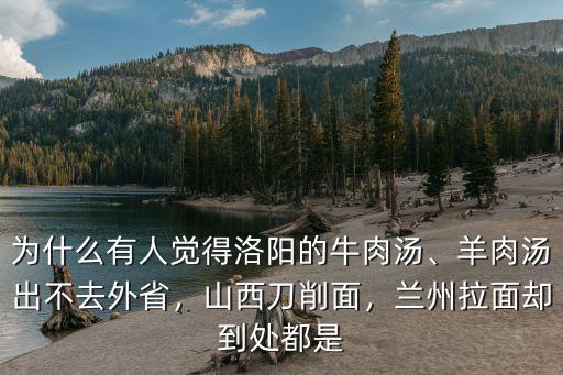 洛陽牛肉湯是怎么流傳下來的,為什么有人覺得洛陽的牛肉湯