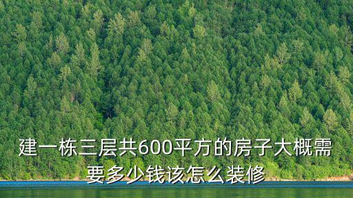 建一棟三層共600平方的房子大概需要多少錢該怎么裝修