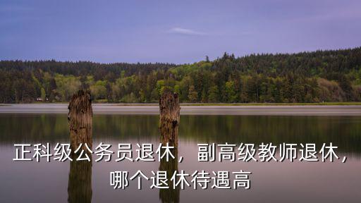 邢臺正科級退休掙多少錢,正科級公務員退休