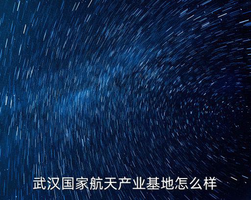 武漢國家航天產業基地怎么樣
