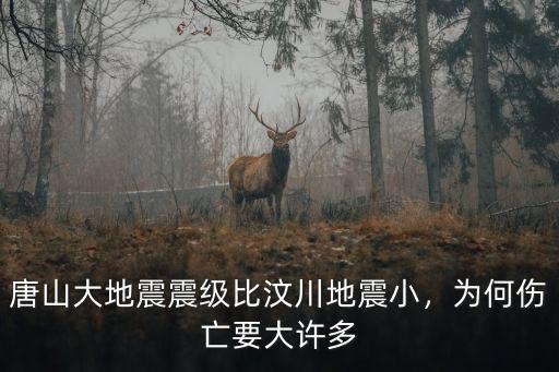 唐山大地震震級比汶川地震小，為何傷亡要大許多