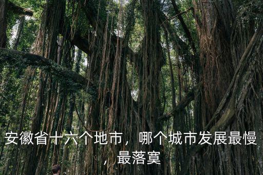 安徽省有多少個幾線城市,哪個城市發展最慢