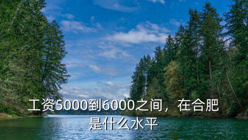 工資5000到6000之間，在合肥是什么水平