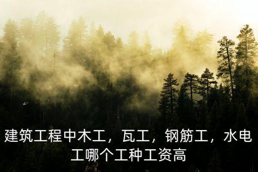 安徽建筑土木工工資多少,建筑工程中木工