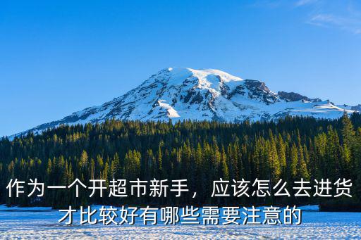在武漢開一家便利店怎么進貨,開一家便利店