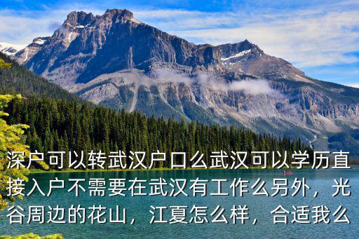 異地工作怎么落戶武漢,不需要在武漢有工作么