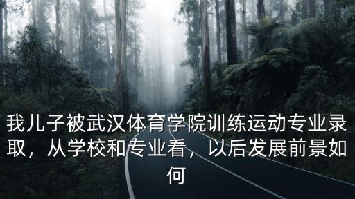 我兒子被武漢體育學院訓練運動專業錄取，從學校和專業看，以后發展前景如何