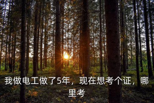 內江哪里可以考電工證,電工證怎么考去哪里考