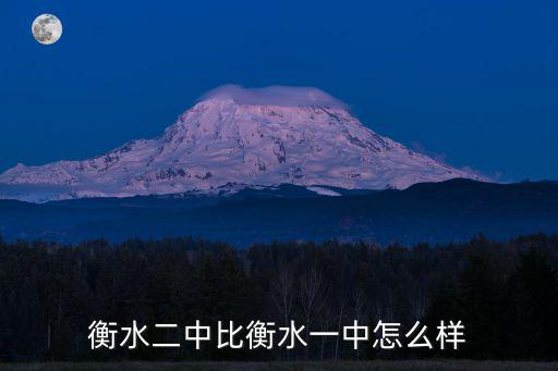 衡水二中比衡水一中怎么樣