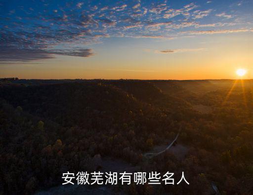 蕪湖市委常委有多少人,蕪湖有多少歷史名人