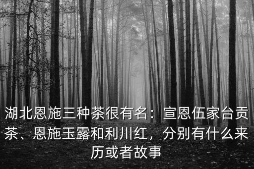 恩施玉露茶藝?yán)砟钤趺磳?恩施茶葉怎么保存
