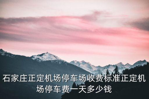石家莊一個車庫多少錢,石家莊機場停車費多少錢一天