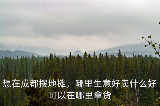 成都哪里擺攤好些,在成都擺攤賣什么比較好