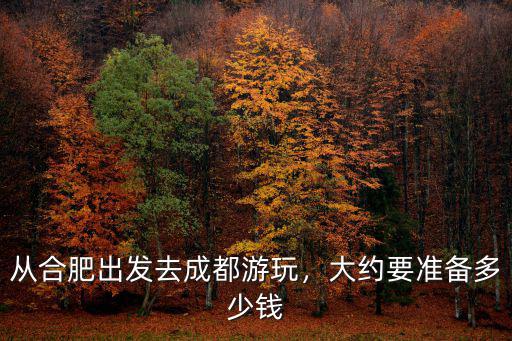 合肥到成都旅游需要多少錢,從合肥出發去成都游玩