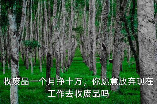 邯鄲收廢品一個月能掙多少錢,收廢品的一個月能賺多少錢