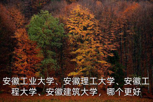 安徽工程大學有多少個校區(qū),安徽工業(yè)大學