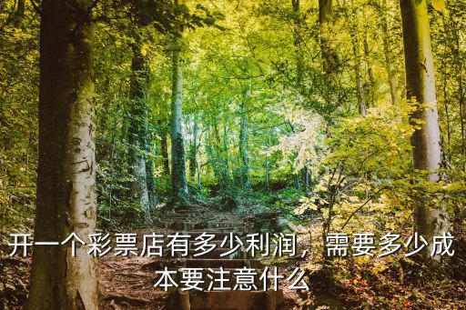安慶福利彩票門(mén)店有多少家,開(kāi)一個(gè)彩票店有多少利潤(rùn)
