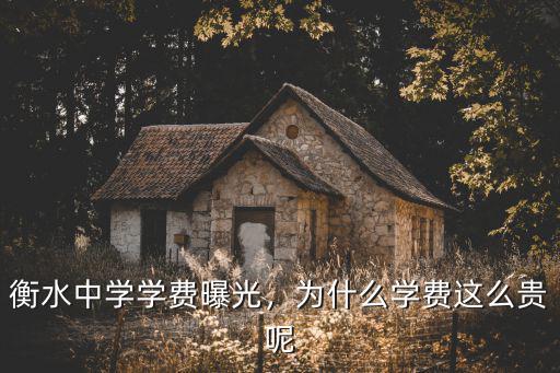 衡水中學學費曝光，為什么學費這么貴呢