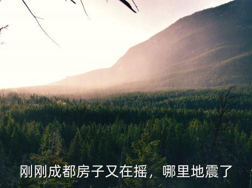 剛剛成都房子又在搖，哪里地震了
