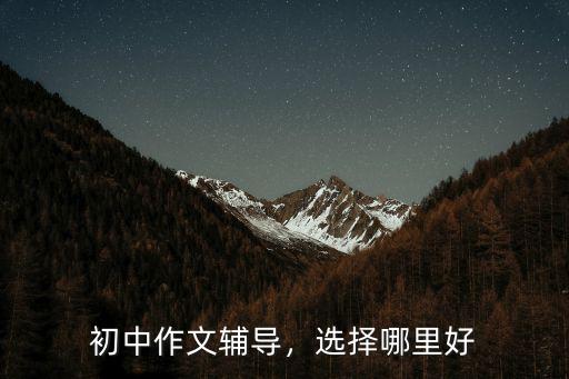 初中作文輔導，選擇哪里好