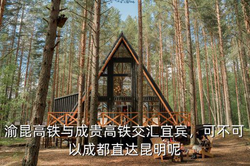 渝昆高鐵與成貴高鐵交匯宜賓，可不可以成都直達昆明呢
