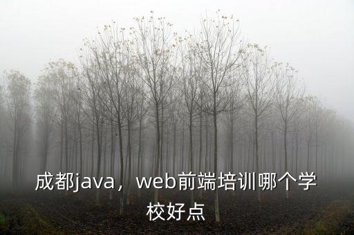 成都網頁設計培訓機構哪里好,成都有哪些好的前端培訓機構