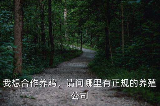 我想合作養雞，請問哪里有正規的養殖公司
