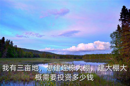 宣城連棟大棚多少錢(qián),想建連棟大棚