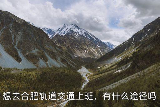 想去合肥軌道交通上班，有什么途徑嗎
