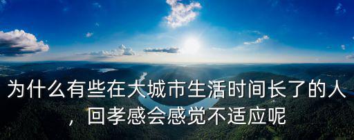 為什么有些在大城市生活時間長了的人，回孝感會感覺不適應呢