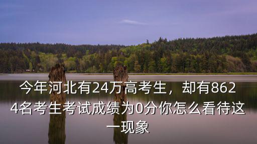 今年河北有24萬高考生，卻有8624名考生考試成績?yōu)?分你怎么看待這一現(xiàn)象