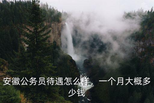 安慶市公務(wù)員工資一般多少錢,一個月大概多少錢