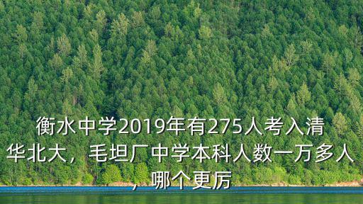 2020年衡水二中有多少考上清華北大,衡中考上那么多北大清華