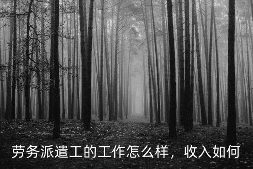 勞務派遣工的工作怎么樣，收入如何