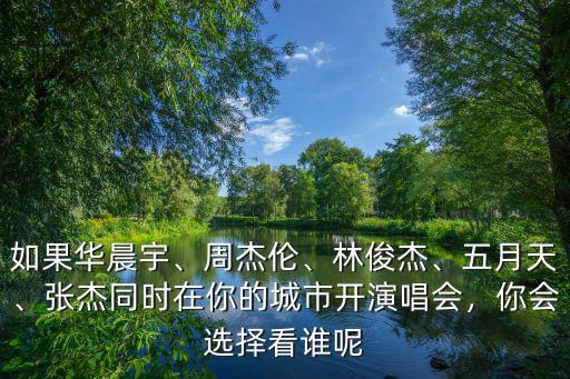 如果華晨宇、周杰倫、林俊杰、五月天、張杰同時(shí)在你的城市開(kāi)演唱會(huì)，你會(huì)選擇看誰(shuí)呢