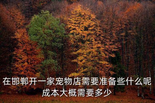 河北邯鄲大名開店需要多少投資,開個外賣店需要投資多少錢