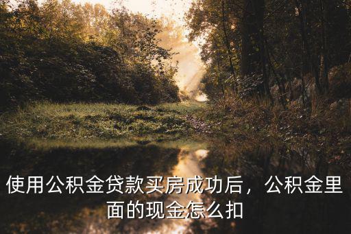 武漢公積金委托劃扣怎么扣,公積金里面的現金怎么扣