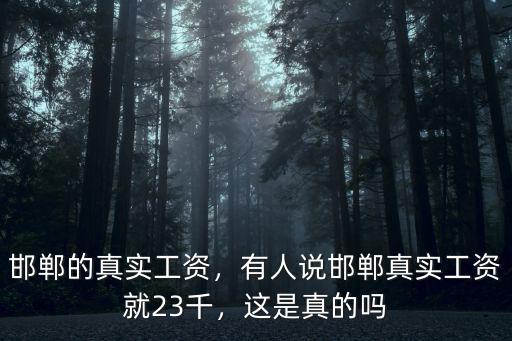 邯鄲陸港工資多少錢,一個月工資大概多少錢