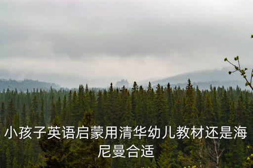 小孩子英語啟蒙用清華幼兒教材還是海尼曼合適