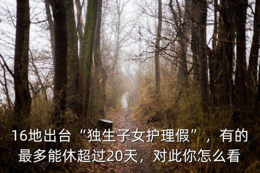 湖北獨生子女護理假怎么休,獨生子女護理假