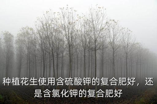 花生用多少硫酸鉀復(fù)合肥,低氯復(fù)合肥花生能用嗎