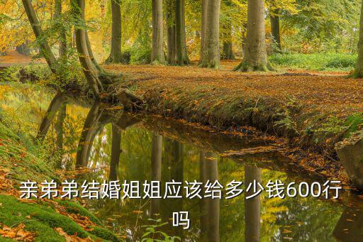 蕪湖 弟結婚 姐一般給多少錢,親弟弟結婚姐姐應該給多少錢