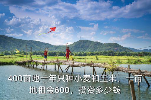 400畝地一年只種小麥和玉米，一畝地租金600，投資多少錢