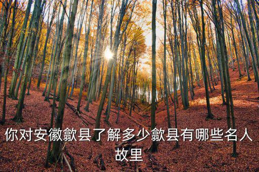 安徽省歙縣坑口鄉(xiāng)百歲老人有多少,歙縣有哪些名人故里