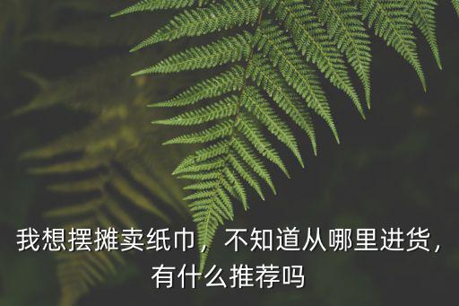 我想擺攤賣紙巾，不知道從哪里進貨，有什么推薦嗎