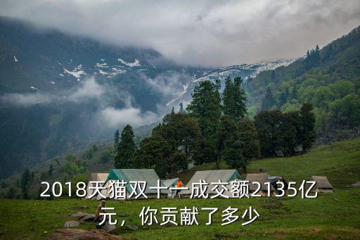 天貓雙十一安徽黃山貢獻了多少,你為雙十一貢獻了多少