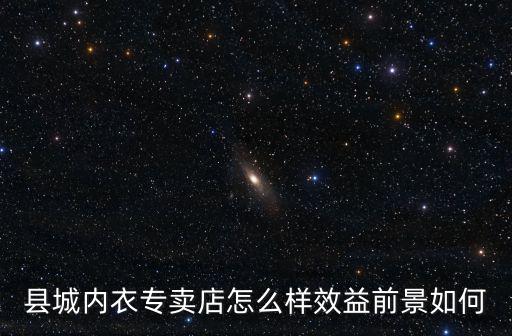 縣城內(nèi)衣專賣店怎么樣效益前景如何