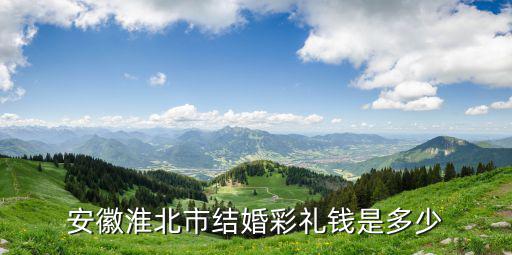 安徽淮北市結婚彩禮錢是多少